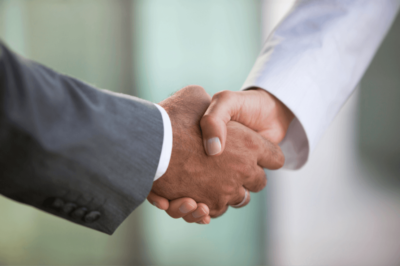 Handshaking trust development image